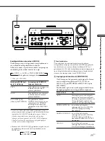 Preview for 141 page of Sony STR-DB830 - Fm Stereo/fm-am Receiver Operating Instructions Manual