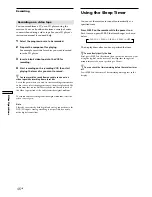 Preview for 46 page of Sony STR-DE445 - Fm Stereo/fm-am Receiver Operating Instructions Manual