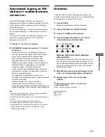 Preview for 207 page of Sony STR-DE445 - Fm Stereo/fm-am Receiver Operating Instructions Manual