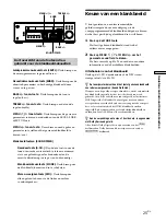 Preview for 127 page of Sony STR-DE475 - Fm Stereo/fm-am Receiver Operating Instructions Manual