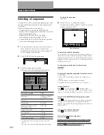 Preview for 24 page of Sony STR-DE805G - Fm/am Stereo Receiver Operating Instructions Manual