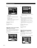 Preview for 36 page of Sony STR-DE805G - Fm/am Stereo Receiver Operating Instructions Manual