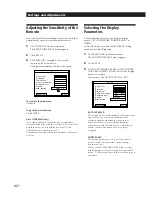 Preview for 42 page of Sony STR-DE805G - Fm/am Stereo Receiver Operating Instructions Manual