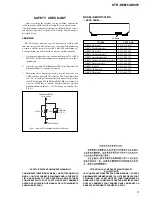 Preview for 3 page of Sony STR-DE875 Service Manual