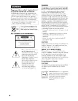 Preview for 2 page of Sony STR-DE997 - Fm Stereo/fm-am Receiver Operating Instructions Manual