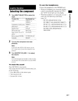 Preview for 23 page of Sony STR-DE997 - Fm Stereo/fm-am Receiver Operating Instructions Manual