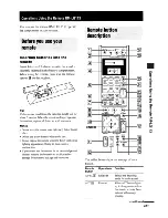 Preview for 47 page of Sony STR-DE997 - Fm Stereo/fm-am Receiver Operating Instructions Manual