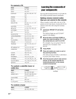 Preview for 54 page of Sony STR-DE997 - Fm Stereo/fm-am Receiver Operating Instructions Manual