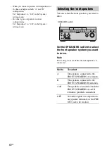 Preview for 42 page of Sony STR-DG2100 - Multi Channel A/v Receiver Operating Instructions Manual