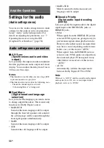 Preview for 56 page of Sony STR-DG2100 - Multi Channel A/v Receiver Operating Instructions Manual