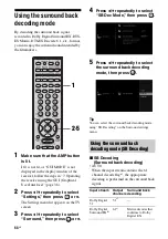 Preview for 68 page of Sony STR-DG2100 - Multi Channel A/v Receiver Operating Instructions Manual