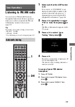 Preview for 79 page of Sony STR-DG2100 - Multi Channel A/v Receiver Operating Instructions Manual