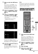 Preview for 85 page of Sony STR-DG2100 - Multi Channel A/v Receiver Operating Instructions Manual