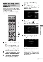 Preview for 87 page of Sony STR-DG2100 - Multi Channel A/v Receiver Operating Instructions Manual