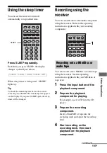 Preview for 103 page of Sony STR-DG2100 - Multi Channel A/v Receiver Operating Instructions Manual