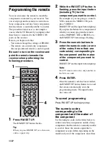 Preview for 116 page of Sony STR-DG2100 - Multi Channel A/v Receiver Operating Instructions Manual