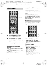 Preview for 54 page of Sony STR-DG500 - Multi Channel Av Receiver Operating Instructions Manual