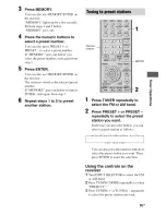 Preview for 55 page of Sony STR-DG510 Operating Instructions Manual