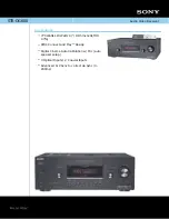 Sony STR-DG600 - Multi Channel Av Receiver Specifications preview