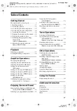 Preview for 3 page of Sony STR-DG700 Operating Instructions Manual