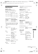 Preview for 81 page of Sony STR-DG700 Operating Instructions Manual