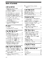 Preview for 4 page of Sony STR-DG720 Operating Instructions Manual