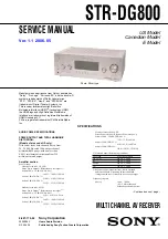 Sony STR-DG800 Service Manual preview