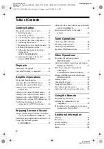 Preview for 4 page of Sony STR-DG900 Operating Instructions Manual