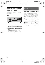 Preview for 66 page of Sony STR-DG900 Operating Instructions Manual