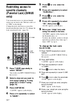 Preview for 72 page of Sony STR DH700 - A/V Receiver Operating Instructions Manual