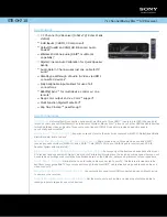 Sony STR-DH710 - 10str Hifi Specification Sheet preview