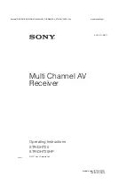 Preview for 1 page of Sony STR-DH720 Operating Instructions Manual