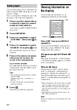 Preview for 44 page of Sony STR-DH810 - Audio Video Receiver Operating Instructions Manual