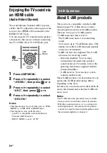 Preview for 60 page of Sony STR-DH810 - Audio Video Receiver Operating Instructions Manual