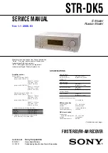 Preview for 1 page of Sony STR-DK5 E Service Manual