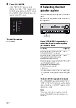 Preview for 38 page of Sony STR-DN1000 Operating Instructions Manual