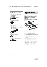 Preview for 8 page of Sony STR-DN1010 - Multi Channel Av Receiver Operating Instructions Manual