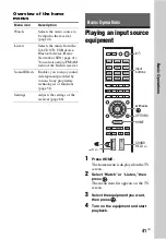 Preview for 41 page of Sony STR-DN840 Operating Instructions Manual