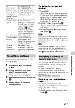 Preview for 67 page of Sony STR-DN840 Operating Instructions Manual