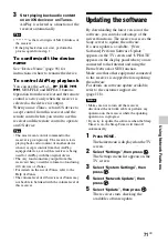 Preview for 71 page of Sony STR-DN840 Operating Instructions Manual