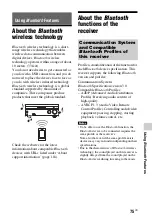 Preview for 75 page of Sony STR-DN840 Operating Instructions Manual