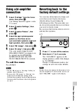 Preview for 85 page of Sony STR-DN840 Operating Instructions Manual