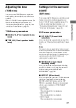 Preview for 45 page of Sony STR-K1600 - Receiver Component For Ht-ddw1600 Operating Instructions Manual