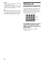 Preview for 54 page of Sony STR-K1600 - Receiver Component For Ht-ddw1600 Operating Instructions Manual