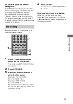 Preview for 59 page of Sony STR-K1600 - Receiver Component For Ht-ddw1600 Operating Instructions Manual