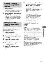 Preview for 65 page of Sony STR-K1600 - Receiver Component For Ht-ddw1600 Operating Instructions Manual