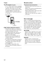 Preview for 76 page of Sony STR-K1600 - Receiver Component For Ht-ddw1600 Operating Instructions Manual