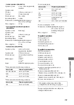 Preview for 79 page of Sony STR-K1600 - Receiver Component For Ht-ddw1600 Operating Instructions Manual