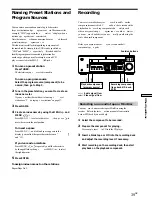 Preview for 39 page of Sony STR-K402 - Fm Stereo/fm-am Receiver Operating Instructions Manual