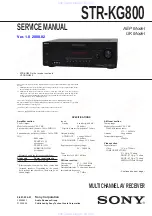 Preview for 1 page of Sony STR-KG800 Service Manual